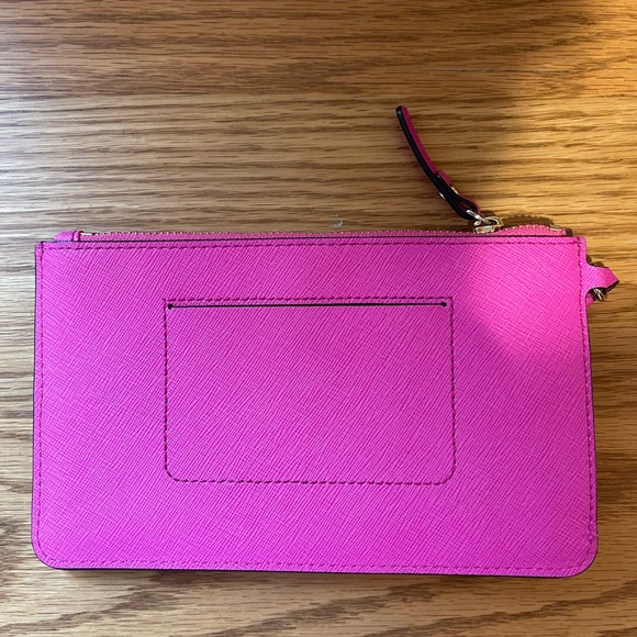 Kate Spade hot pink wristlet. - Picture 2 of 5